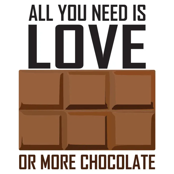 מדבקה - כל מה שצריך זה שוקולד