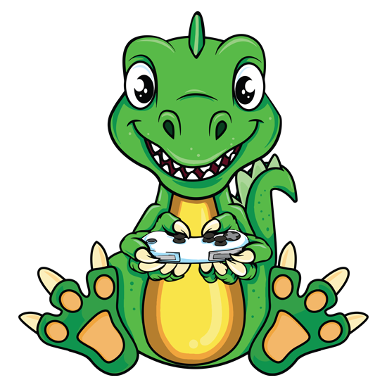 מדבקה - דינוזאור חמוד