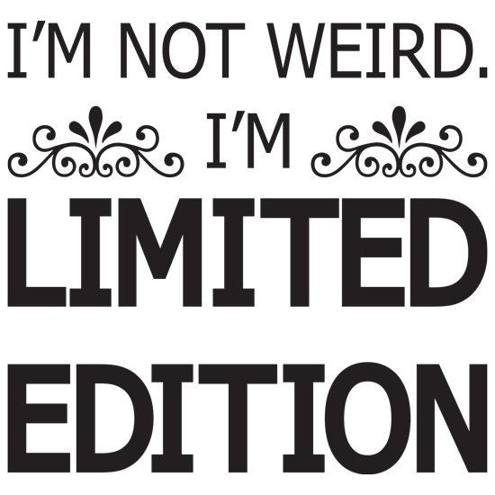 מדבקה - אני לא מוזר...