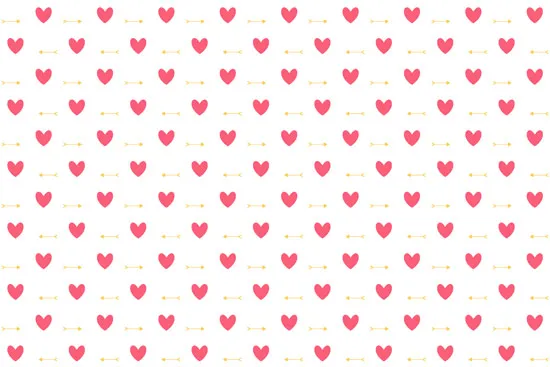 טפט - לבבות אדומים וחצים