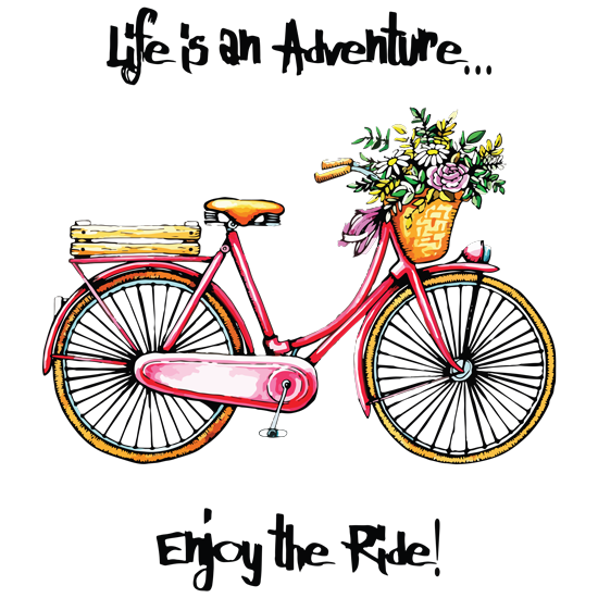 מדבקה - החיים הם הרפתקה