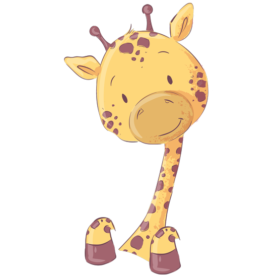 מדבקת - ג'ירפה חמודה