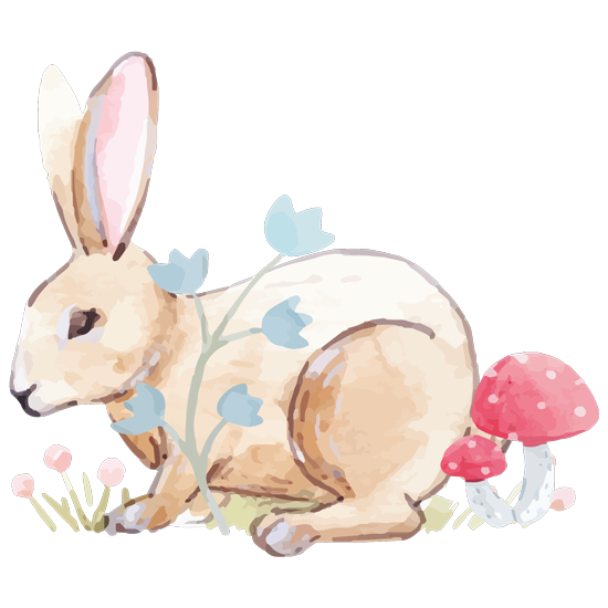 מדבקה - ארנבון חמוד