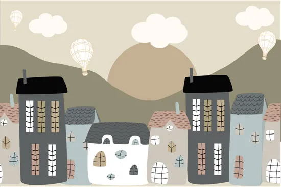 טפט - עיירה בגוונים עדינים בזריחה