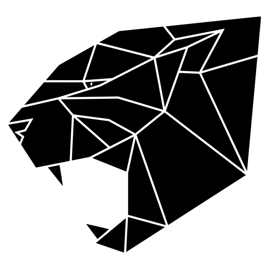 מדבקה - פנתר צורות גיאומטריות