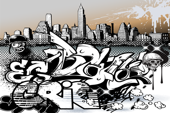 טפט - גרפיטי מעוצב ומגניב