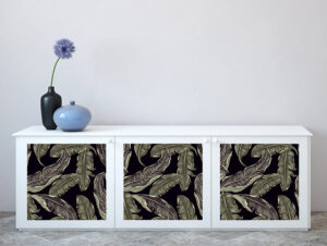 טפט לרהיטים - עלי יער ירוקים