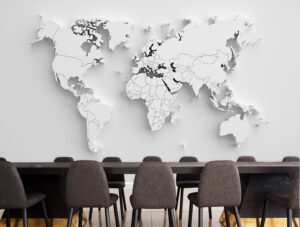 טפט - מפה לבנה תלת מימדית