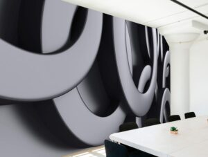 טפט - טבעות תלת מימדיות בגוונים כהים