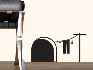 מדבקה - הבית של אדון עכבר