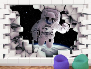 טפט | חור בקיר - אסטרונאוט בחלל