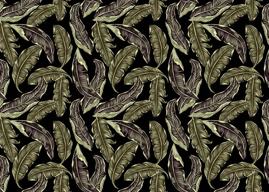 טפט לרהיטים - עלי יער ירוקים