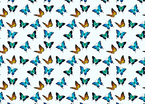 טפט - פרפרים קטנים צבעוניים