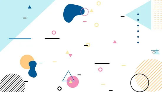 מדבקת טפט - עיצובים צבעוניים מפוזרים