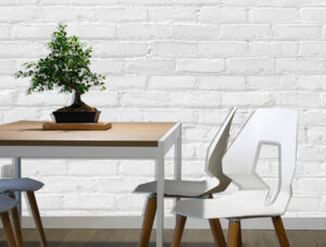 טפט בריקים לבנים