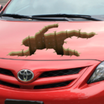 מדבקה חור בצורת איש