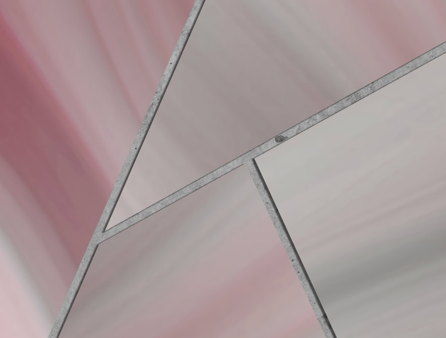 צורות גיאומטריות של שיש מעוצב