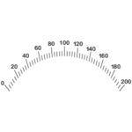 מדבקה לרכב - מד מהירות