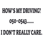 מדבקה לרכב - איך אני נוהג?