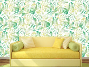 טפט קיר - עלים ירוקים