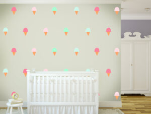 סט מדבקות גלידות פסטליים