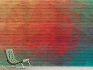 טפט בריקים צבעוניים מרהיבים