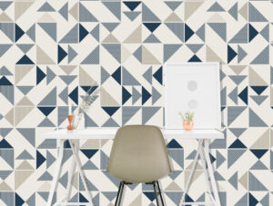 טפט גאומטרי פטרן משולשים חוזר