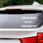 מדבקה לרכב - איך אני נוהג?