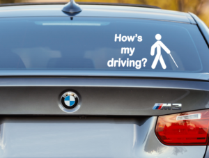 מדבקה לרכב - איך הנהיגה שלי?