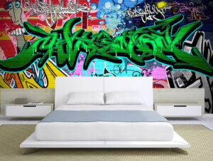 מדבקת טפט גרפיטי