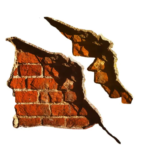 חלקי בריקים חומים לחללים