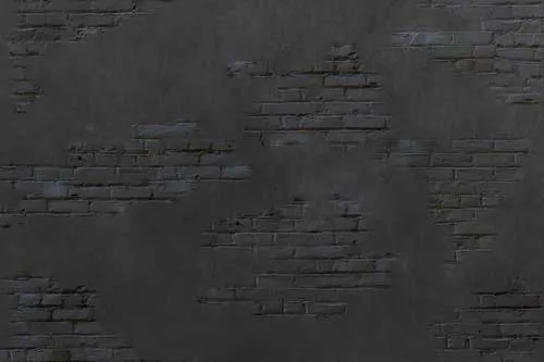 טפט בריקים שחורים יוצאים מהבטון