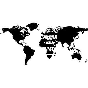 מדבקת קיר - לא כל מי שנודד אבוד