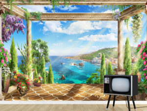 טפט - מרפסת מעוצבת ונוף לים