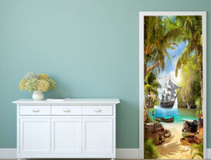 טפט לדלת - אי פיראטים