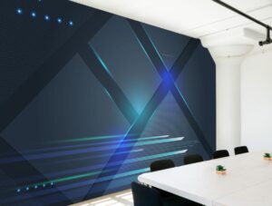 טפט - עיצוב מודרני בגווני כחול