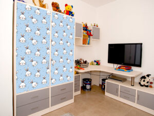 טפט - ארנבונים לבנים