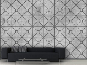 טפט - בטון וריבועים מעוצבים