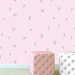 טפט - פרחים עדינים ורודים