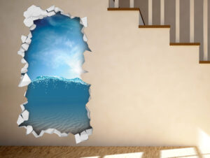 מדבקת קיר - מתחת למים