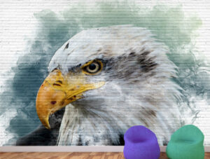 טפט - גרפיטי נשר מעוצב