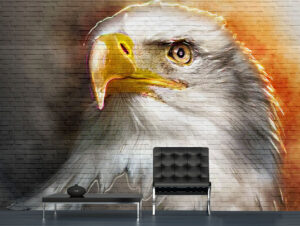 מדבקת טפט - נשר גרפיטי