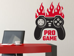 מדבקת קיר - גיימר מקצועי