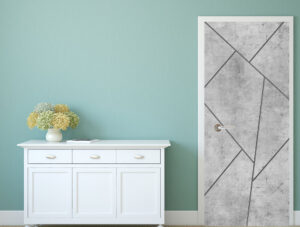 טפט לדלת - חיתוכי צורות בטון