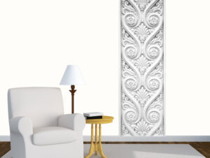 מדבקת קיר - בורדר אבן תלת מימדי