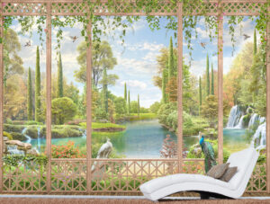 טפט - מרפסת טווסים