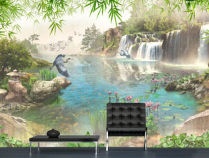 טפט - אגם מיסטי וציפורים