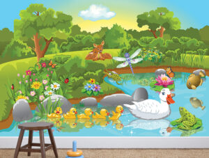 טפט - חיות מתוקות באגם