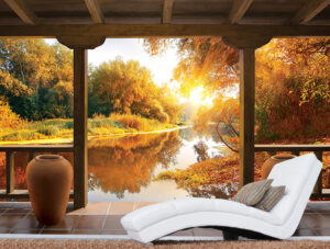 טפט - מרפסת עם נוף שליו