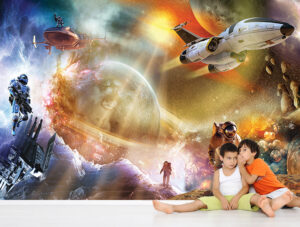 טפט - חלל חיצון צבעוני